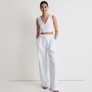 The Harlow Wide-Leg Pant in 100% Linen